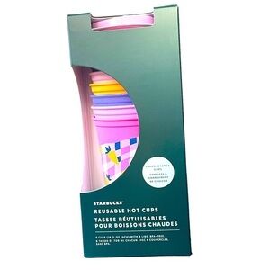 NEW Starbucks 2023 Spring Easter Color Changing Reusable Hot Cup Set of 6